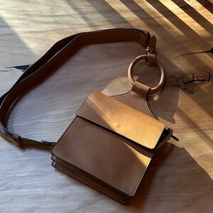 Sundance Carousel NEW Tan Leather Crossbody Bag
